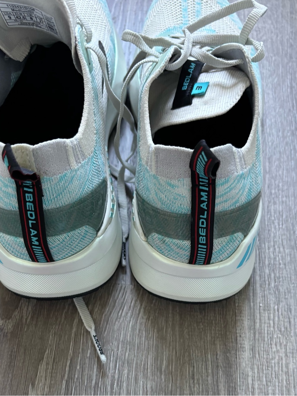 NEW Brooks Bedlam 3 White
Light Blue Running Shoes
Sneakers Women’s Size 9 - Picture 3 of 4